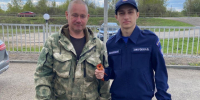 Сотрудники «Мособлпожспас» провели акцию «Георгиевская ленточка» в Волоколамске - Regions.Ru